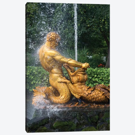 Triton Fountain At Orangery Garden, Lower Park, Peterhof Grand Palace, St. Petersburg, Russia Canvas Print #PIM14988} by Panoramic Images Canvas Artwork