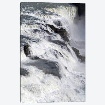 View Of Gullfoss Falls On The Hvita River, Iceland Canvas Print #PIM14996} by Panoramic Images Canvas Artwork