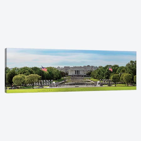 View Of Lincoln Memorial And National World War II Memorial, Washington D.C., USA Canvas Print #PIM14998} by Panoramic Images Canvas Print