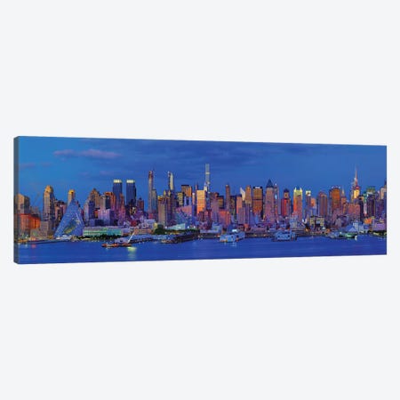 View Of Manhattan Skyline, New York City, New York State, USA I Canvas Print #PIM14999} by Panoramic Images Canvas Art Print