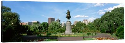 George Washington Equestrian Statue, Boston Public Garden, Boston, Massachusetts, USA Canvas Art Print - Boston Art