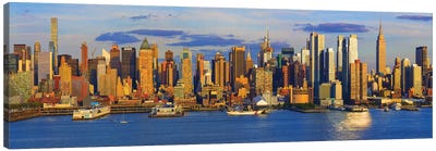 View Of Manhattan Skyline, New York City, New York State, USA II Canvas Art Print - New York Art