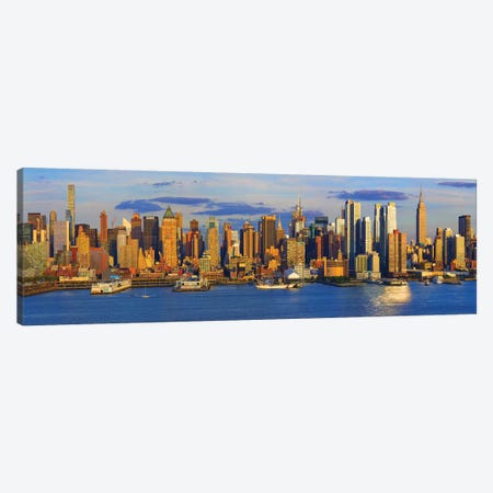 View Of Manhattan Skyline, New York City, New York State, USA II Canvas Print #PIM15000} by Panoramic Images Canvas Artwork