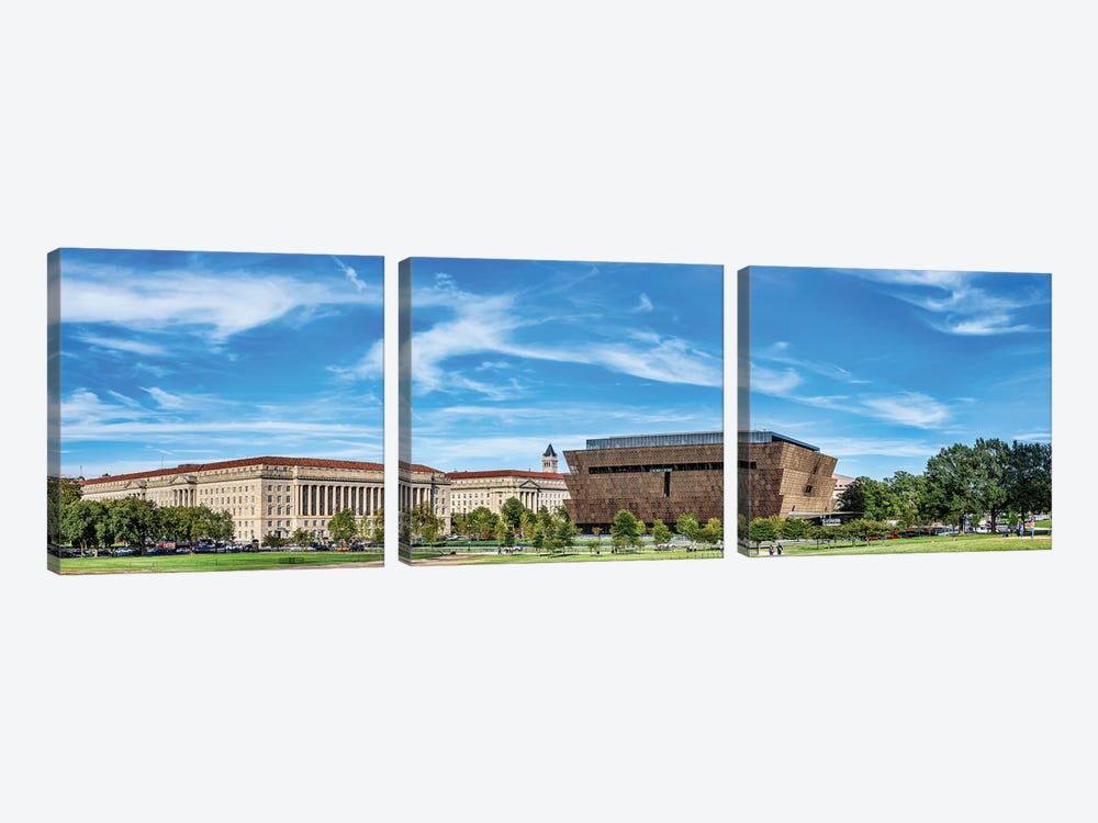 View Of National Museum Of African American History And Culture, Washington D.C., USA by Panoramic Images 3-piece Art Print