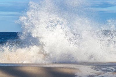 View Of Surf On The Beach, Hawaii, USA I by Panoramic Images framed wall art