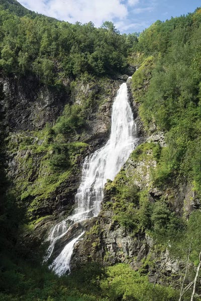 Water Falling From Rocks, Stalheim, Norway by Panoramic Images art print