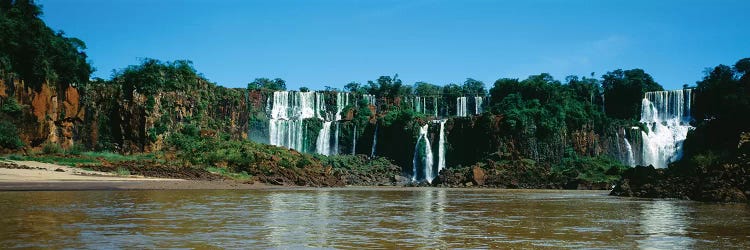 Waterfall In A Forest, Iguacu Falls, Iguacu National Park, Argentina I