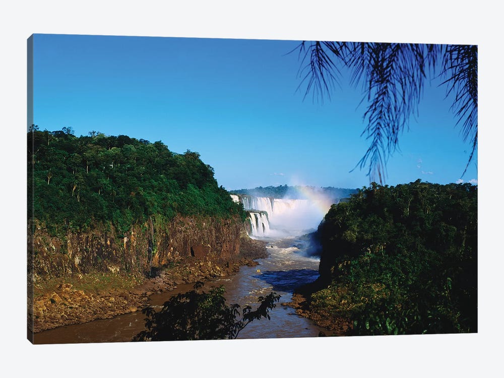 Waterfall In A Forest, Iguacu Falls, Iguacu National Park, Argentina III by Panoramic Images 1-piece Canvas Artwork