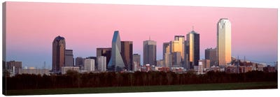 Twilight, Dallas, Texas, USA Canvas Art Print - Dallas Art