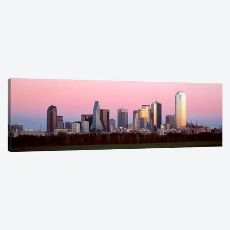 Twilight, Dallas, Texas, USA Canvas Print #PIM1502} by Panoramic Images Canvas Artwork