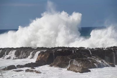 Waves Breaking On The Coast, Hawaii, USA by Panoramic Images art print