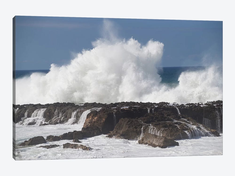 Waves Breaking On The Coast, Hawaii, USA by Panoramic Images 1-piece Canvas Print