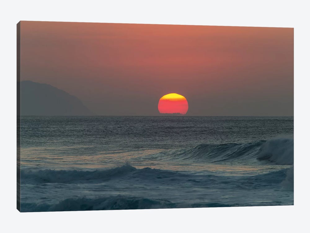 Waves In The Ocean At Sunset by Panoramic Images 1-piece Art Print