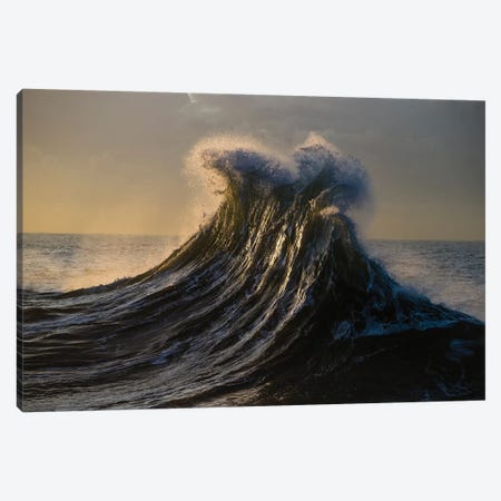 Waves In The Pacific Ocean At Dusk, San Pedro, Los Angeles, California, USA I Canvas Print #PIM15035} by Panoramic Images Canvas Art