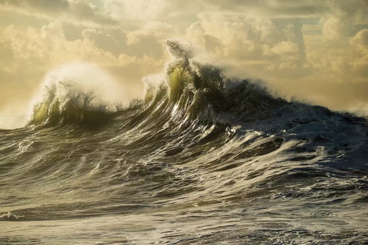 Waves In The Pacific Ocean At Dusk, San Pedro, Los Angeles, California, USA IV