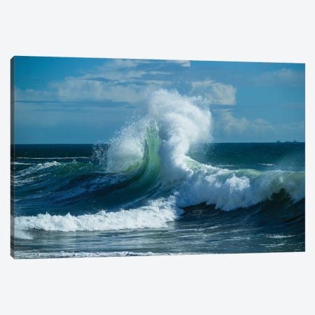 Waves In The Pacific Ocean At Dusk, San Pedro, Los Angeles, California, USA VI Canvas Print #PIM15040} by Panoramic Images Canvas Art