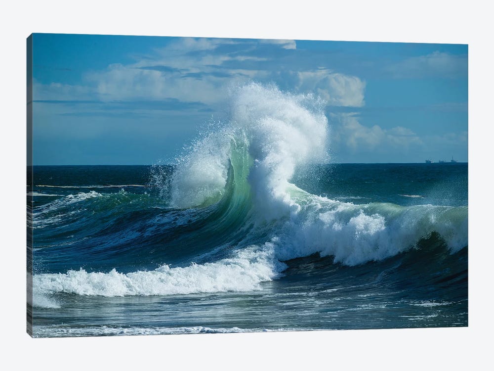 Waves In The Pacific Ocean At Dusk, San Pedro, Los Angeles, California, USA VI by Panoramic Images 1-piece Canvas Art