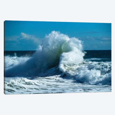 Waves In The Pacific Ocean At Dusk, San Pedro, Los Angeles, California, USA VII Canvas Print #PIM15041} by Panoramic Images Canvas Artwork