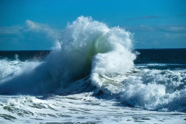 Los Angeles: Waves In The Pacific Ocean At Dusk, San Pedro, Los Angeles, California, USA VII by Panoramic Images