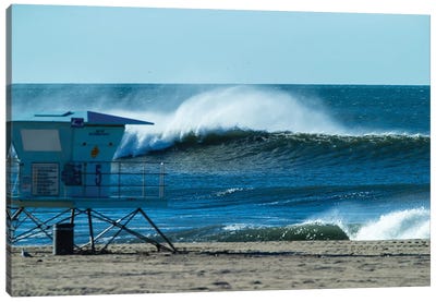 Waves In The Pacific Ocean, Huntington Beach, Orange County, California, USA Canvas Art Print