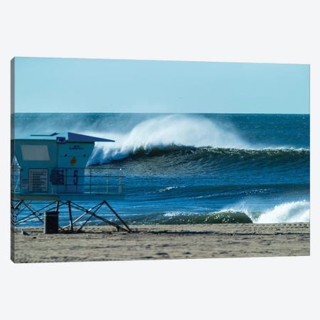 Waves In The Pacific Ocean, Huntington Beach, Orange County, California, USA Canvas Print #PIM15043} by Panoramic Images Canvas Art