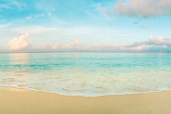 Caribbean: Waves On The Beach, Seven Mile Beach, Grand Cayman, Cayman Islands by Panoramic Images