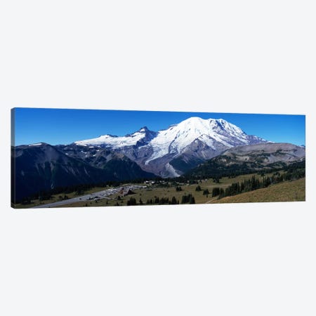 Snowcapped mountain, Mt Rainier, Mt Rainier National Park, Pierce County, Washington State, USA Canvas Print #PIM1505} by Panoramic Images Canvas Print