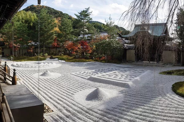 Zen Garden At Kodaiji Temple, Kyoti Prefecture, Japan