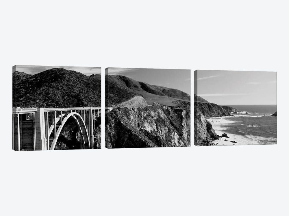 Bixby Creek Bridge, Big Sur, California, USA by Panoramic Images 3-piece Canvas Artwork