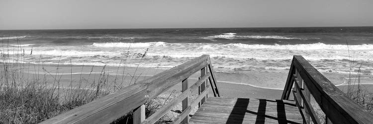 Boardwalk Leading Towards A Beach, Playlinda Beach, Canaveral National Seashore, Titusville, Florida, USA