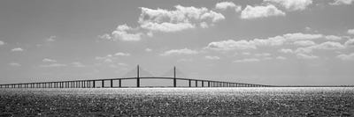 Bridge Across A Bay, Sunshine Skyway Bridge, Tampa Bay, Florida, USA by Panoramic Images canvas print