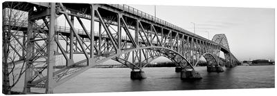 Bridge Across A River, South Grand Island Bridge, Niagara River, Grand Island, Erie County, New York State, USA Canvas Art Print - New York Art