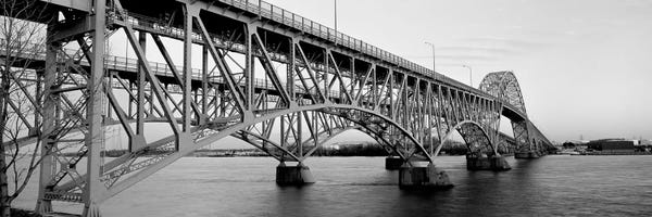 Bridge Across A River, South Grand Island Bridge, Niagara River, Grand Island, Erie County, New York State, USA