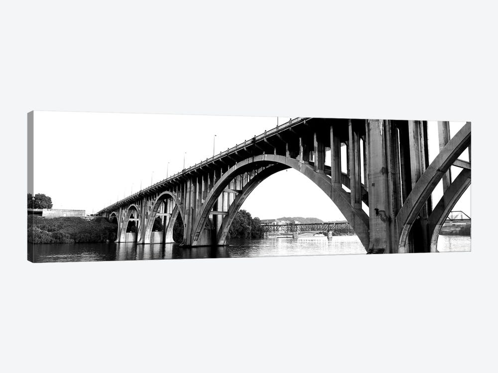 Bridge Across River, Henley Street Bridge, Tennessee River, Knoxville, Knox County, Tennessee, USA by Panoramic Images 1-piece Canvas Art