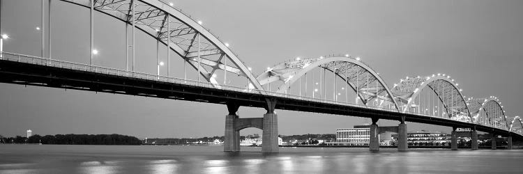 Bridge Over A River, Centennial Bridge, Davenport, Iowa, USA