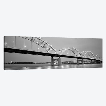Bridge Over A River, Centennial Bridge, Davenport, Iowa, USA Canvas Print #PIM15094} by Panoramic Images Canvas Wall Art