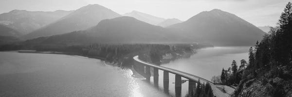 Bavaria: Bridge Over Sylvenstein Lake, Bavaria, Germany by Panoramic Images