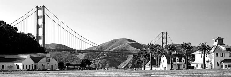 Bridge Viewed From A Park, Golden Gate Bridge, Crissy Field, San Francisco, California, USA