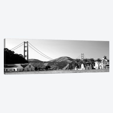Bridge Viewed From A Park, Golden Gate Bridge, Crissy Field, San Francisco, California, USA Canvas Print #PIM15096} by Panoramic Images Canvas Artwork