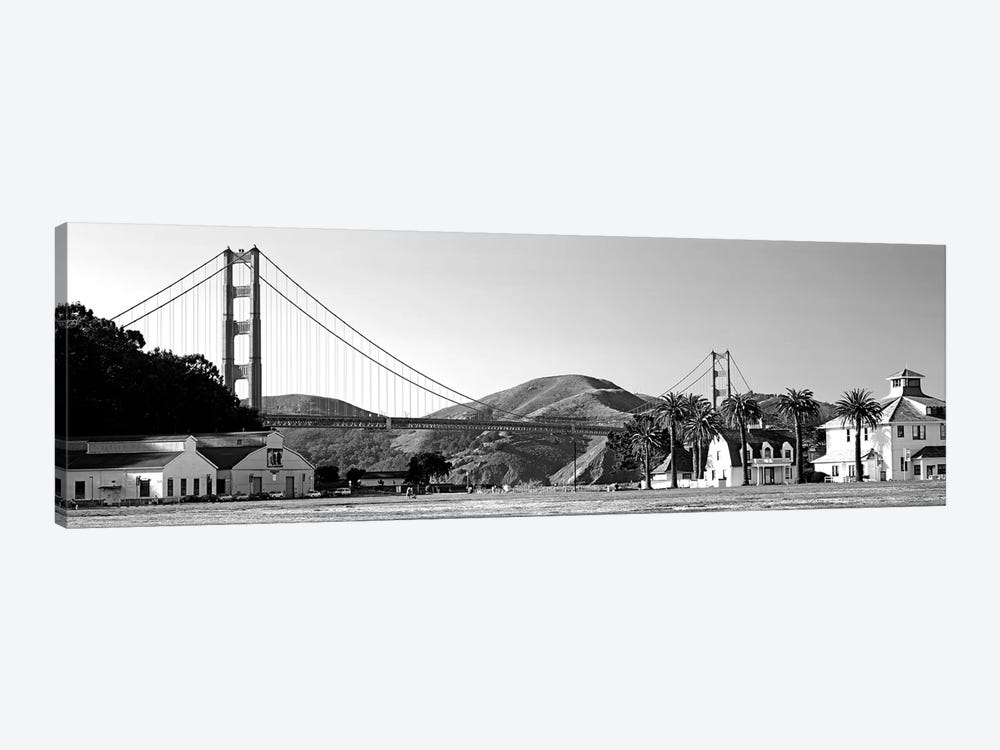 Bridge Viewed From A Park, Golden Gate Bridge, Crissy Field, San Francisco, California, USA by Panoramic Images 1-piece Art Print
