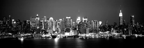 New York City Skylines: Buildings At The Waterfront, Manhattan, New York City, New York State, USA by Panoramic Images