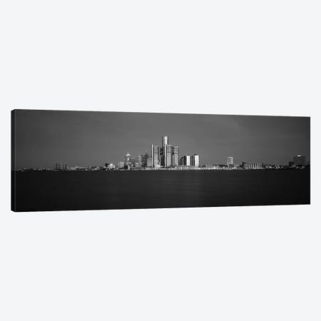 Buildings At Waterfront, Detroit, Michigan, USA Canvas Print #PIM15098} by Panoramic Images Canvas Print