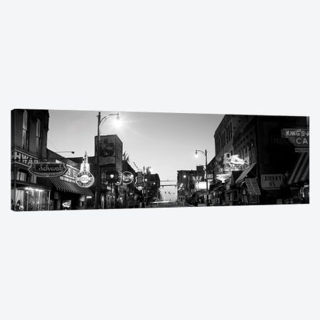 Buildings In A City At Dusk, Beale Street, Memphis, Tennessee, USA Canvas Print #PIM15099} by Panoramic Images Canvas Art Print