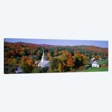 Autumn New England Landscape, Vermont, USA Canvas Print #PIM1509} by Panoramic Images Canvas Artwork