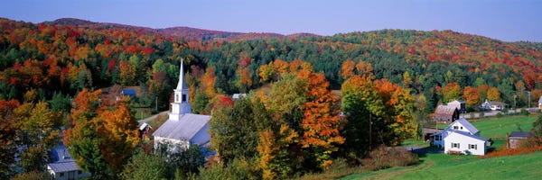 Vermont: Autumn New England Landscape, Vermont, USA by Panoramic Images