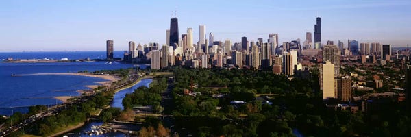 Chicago Skylines: Aerial View of SkylineChicago, Illinois, USA by Panoramic Images
