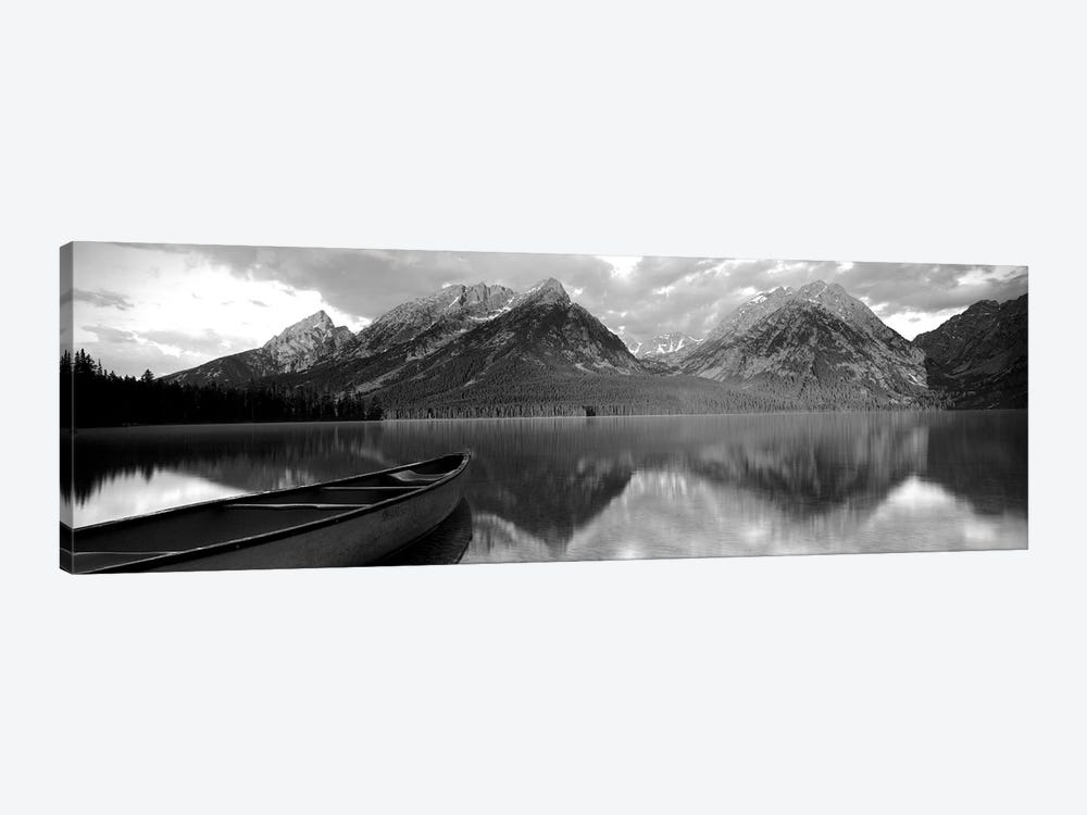 Canoe Leigh Lake Grand Teton National Park, WY USA by Panoramic Images 1-piece Art Print