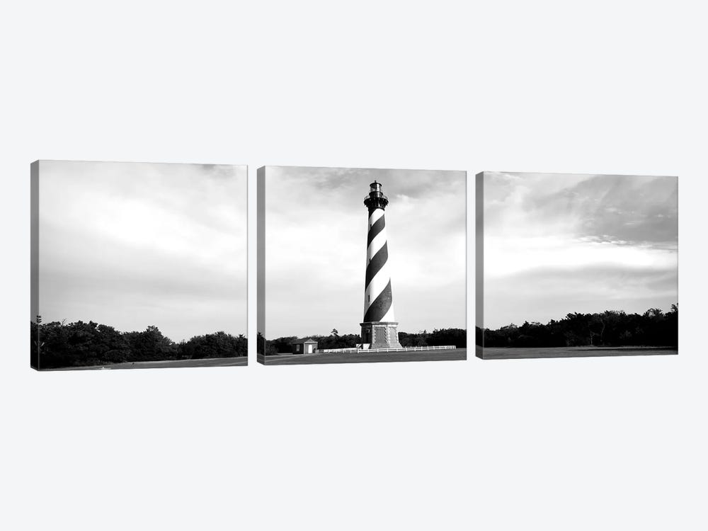 Cape Hatteras Lighthouse, Outer Banks, Buxton, North Carolina, USA 3-piece Canvas Art