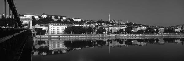 Hungary: Chain Bridge Over Danube River, Budapest, Hungary by Panoramic Images