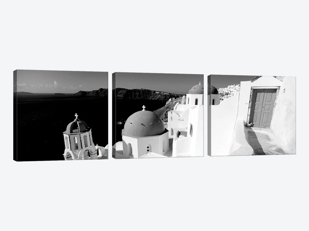 Church In A City, Santorini, Cyclades Islands, Greece by Panoramic Images 3-piece Canvas Art